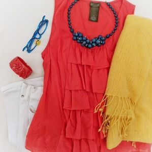 MOVING SALE! EUC fei Bright Ruffle Blouse | Anthropologie